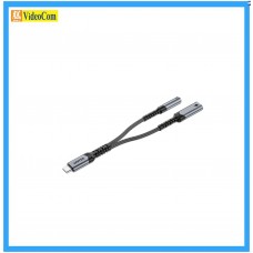 UNITEK M205B (15cm) USB-C to 3.5mm 音訊及 PD 充電轉接器 785-3909-P   