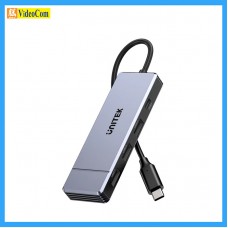 UNITEK H1341A 6-IN-1 USB-C Hub,6 ports[USB-C 5Gbps, 3xUSB-A 480Mbps, HDMI 4K@60Hz, PD100W] | Omni H6+ 6合1 USB-C PD 100W 集線器 785-3911-P