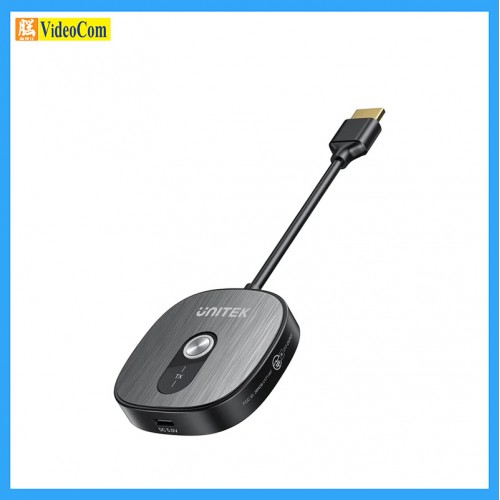 UNITEK V1717BBK 4K30Hz Wireless HDMI Transmitter(For V1717C)Supports HDCP 1.4, dual bands 2.4GHz/5GHz, up to 50m transmission distance, USB-C 5V/1A | HDMI 4K 無線影音傳輸器 785-3912-P UNITEK V1717BBK 4K30Hz Wireless HDMI Transmitter(For V1717C)Supports HDCP 1.4, dual bands 2.4GHz/5GHz, up to 50m transmission distance, USB-C 5V/1A | HDMI 4K 無線影音傳輸器 785-3912-P