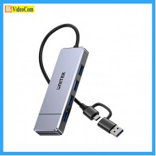 UNITEK H1340B  4-in-1 USB-C Hub with USB-A adpater | Omni Q4 四合一 USB 集線器 785-3922-P