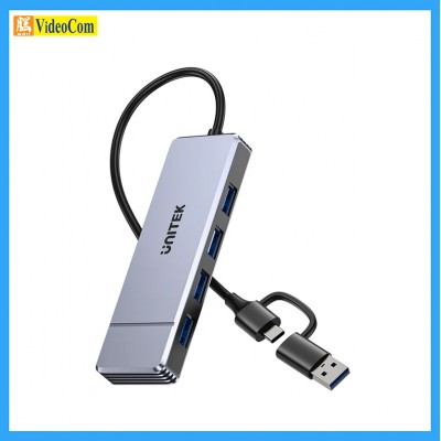 UNITEK H1340B  4-in-1 USB-C Hub with USB-A adpater | Omni Q4 四合一 USB 集線器 785-3922-P