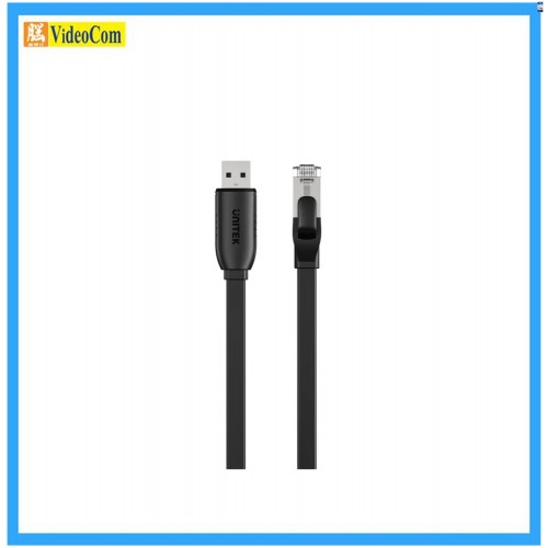 UNITEK Y-SP02001BBK03 (1.8M) USB 2.0 轉 RJ45 Console (Rollover) 扁線 ( Nickel-Plated Connector ) 785-3929 UNITEK Y-SP02001BBK03 (1.8M) USB 2.0 轉 RJ45 Console (Rollover) 扁線 ( Nickel-Plated Connector ) 785-3929