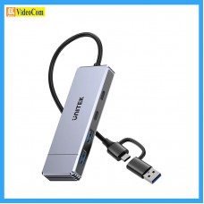 UNITEK H1340C  4-in-1 USB-C Hub with USB-A adapter | Omni Q4 Next 四合一 USB 集線器  785-3923-P