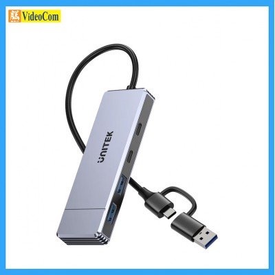 UNITEK H1340C  4-in-1 USB-C Hub with USB-A adapter | Omni Q4 Next 四合一 USB 集線器  785-3923-P
