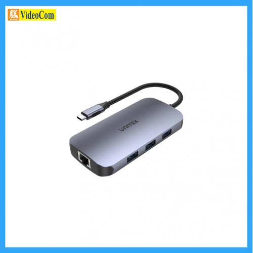 UNITEK D1071A uHUB N9+ 9 合 1 多媒體 USB-C Hub (支援4K HDMI 和 USB-PD 100W) 785-2760-P