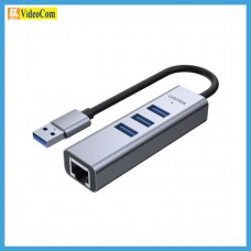 UNITEK H1906A 4合1  USB3.0 鋁製集線器（3 端口 USB-A +千兆以太網）