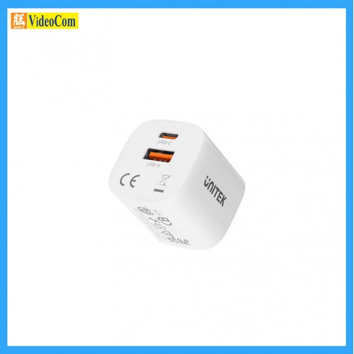 UNITEK P1125AWH 33W USB迷你GaN快速充電器 785-3141-P UNITEK P1125AWH 33W USB迷你GaN快速充電器 785-3141-P