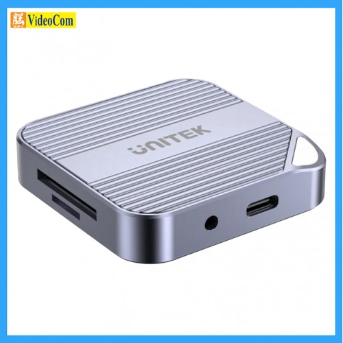 UNITEK S1244CGY 磁吸 SD/Micro SD 卡讀取器 (PD100W) 支援4K@60Hz 連 Audio/Microphone輸出 gift box. 785-3338-P UNITEK S1244CGY 磁吸 SD/Micro SD 卡讀取器 (PD100W) 支援4K@60Hz 連 Audio/Microphone輸出 gift box. 785-3338-P