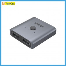 UNITEK V1127A 4K 二對一雙向HDMI鋁合金高清轉換器(太空灰色)