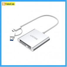 UNITEK Y-9313D 3 合 1 USB 3.0 讀卡器 (附 USB-C 轉接器) 785-1949-P