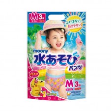 Unicharm MOONY 游泳專用學習褲 x 3片入 (女童M - 6-12kg) 167-311