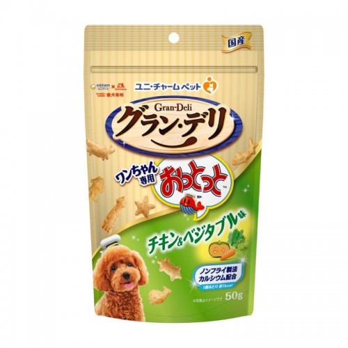 unicharm 狗狗香脆魚仔餅 雞肉和蔬菜 50g 零食脆餅 166-0132 unicharm 狗狗香脆魚仔餅 雞肉和蔬菜 50g 零食脆餅 166-0132
