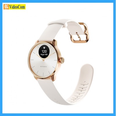 Withings ScanWatch Light (RoseGold White / 玫瑰金白) 37mm All-weather health monitoring , sleep, cycle detection｜ HWA11-MODEL1-INTER