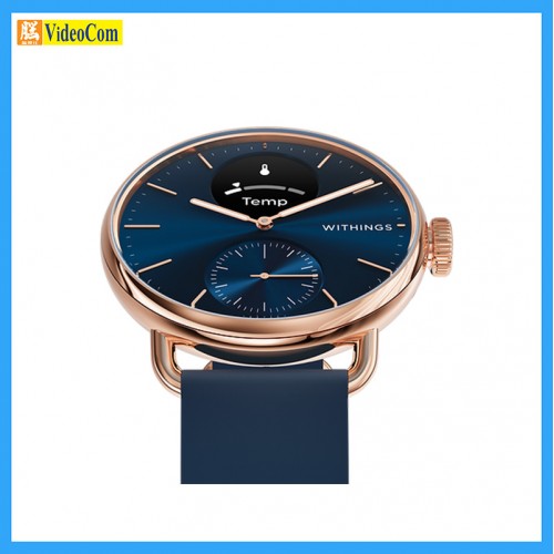 Withings ScanWatch 2 (RoseGold Blue / 玫瑰金籃) 38mm Hybrid Smart Watch | HWA10-MODEL6-INTER38 Withings ScanWatch 2 (RoseGold Blue / 玫瑰金籃) 38mm Hybrid Smart Watch | HWA10-MODEL6-INTER38