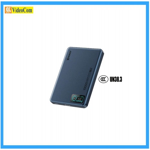 XPOWER MDT2-BL 10000mAh (CCC 認證 + QR CODE) MagDigita2 第2代 彩屏顯示 PD3.0+QI2 磁吸移動電源 XPOWER MDT2-BL 10000mAh (CCC 認證 + QR CODE) MagDigita2 第2代 彩屏顯示 PD3.0+QI2 磁吸移動電源