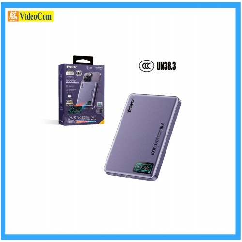 XPOWER MDT2-PP 10000mAh (CCC 認證 + QR CODE) MagDigita2 第2代 彩屏顯示 PD3.0+QI2 磁吸移動電源 XPOWER MDT2-PP 10000mAh (CCC 認證 + QR CODE) MagDigita2 第2代 彩屏顯示 PD3.0+QI2 磁吸移動電源